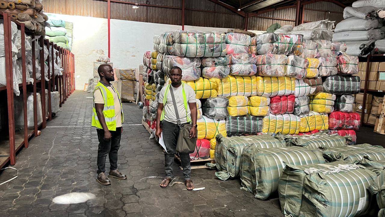 Warehouse packed with supplies